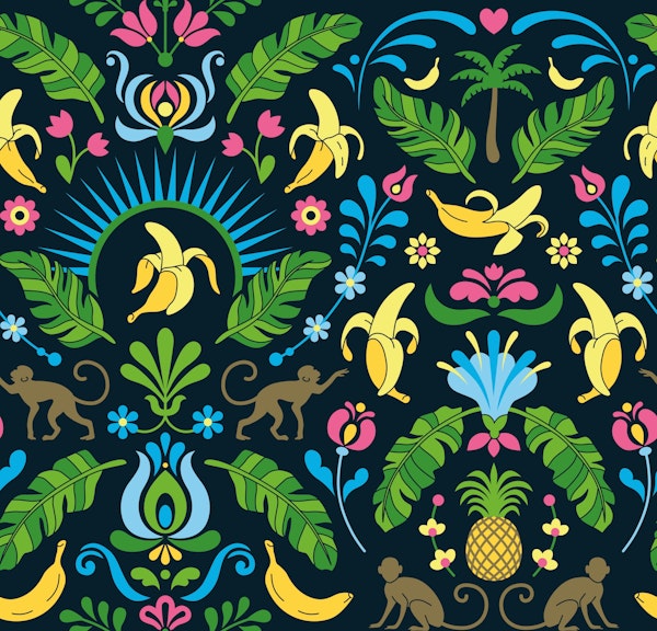 Banankurbits - Green/Marine