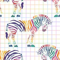 Rainbow zebra 1 wallpaper