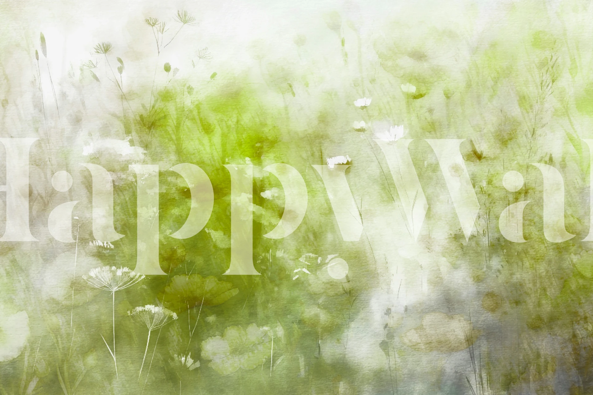 Misty Meadow Ambiance tapet i et rom