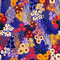 Painterly Wildflower Meadow Dreamscape tapet