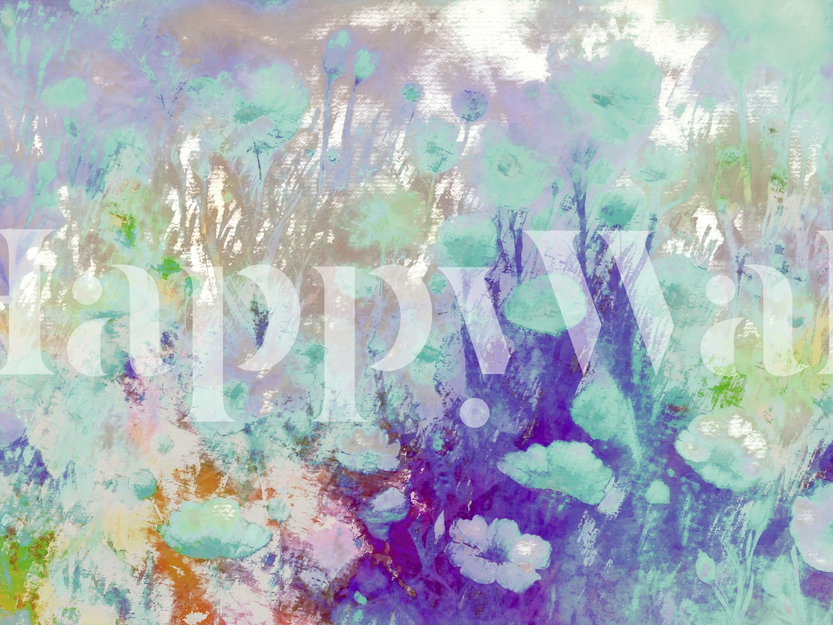 Pastel Blossom Bliss tapet i et stilfuldt rum