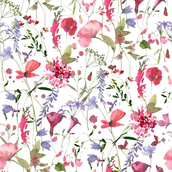 The Wildest Watercolor Midsummer Meadow