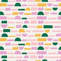 Fun Shapes green yellow pink tapete