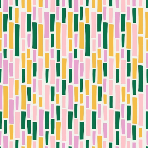 Fun Stripes green yellow pink