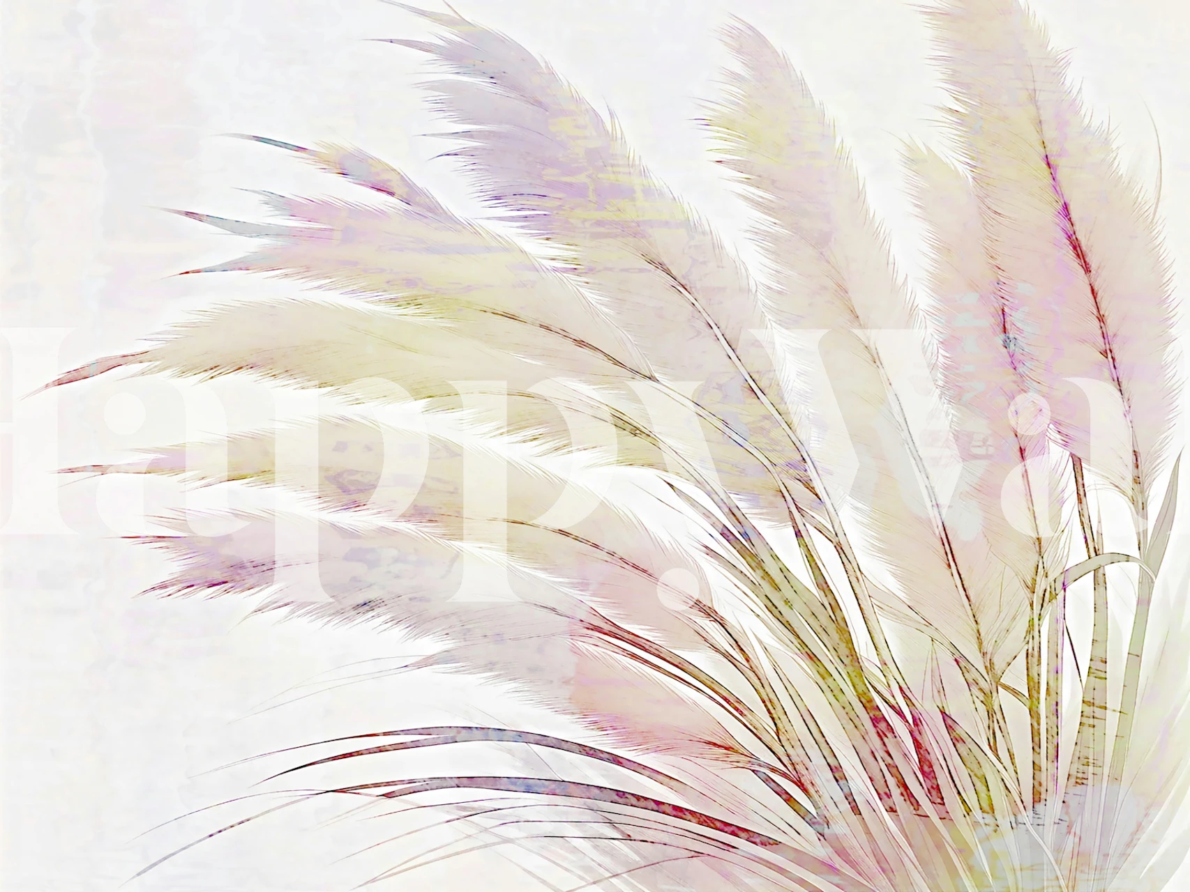 Whispering Grass wallpaper in an elegantly designed room