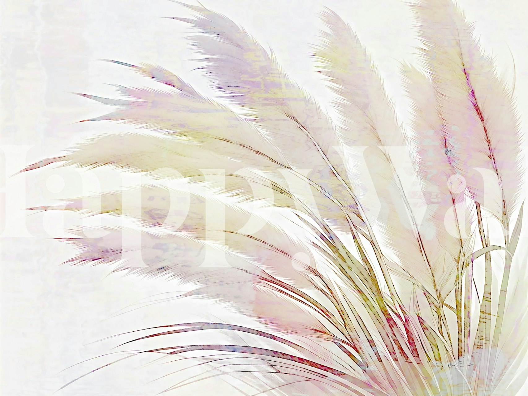 Whispering Grass wallpaper in an elegantly designed room