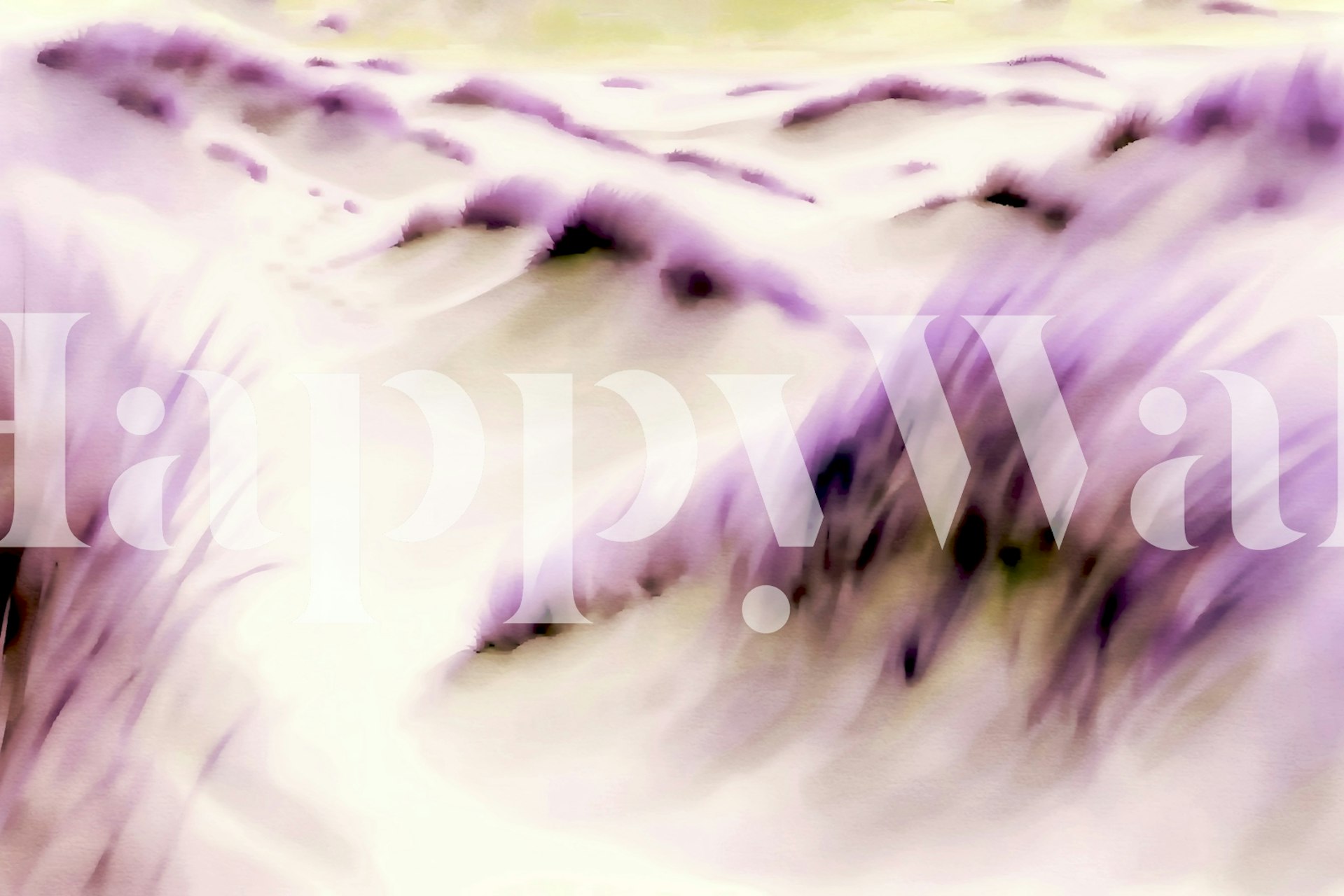 Soft purple abstract floral pattern wallpaper