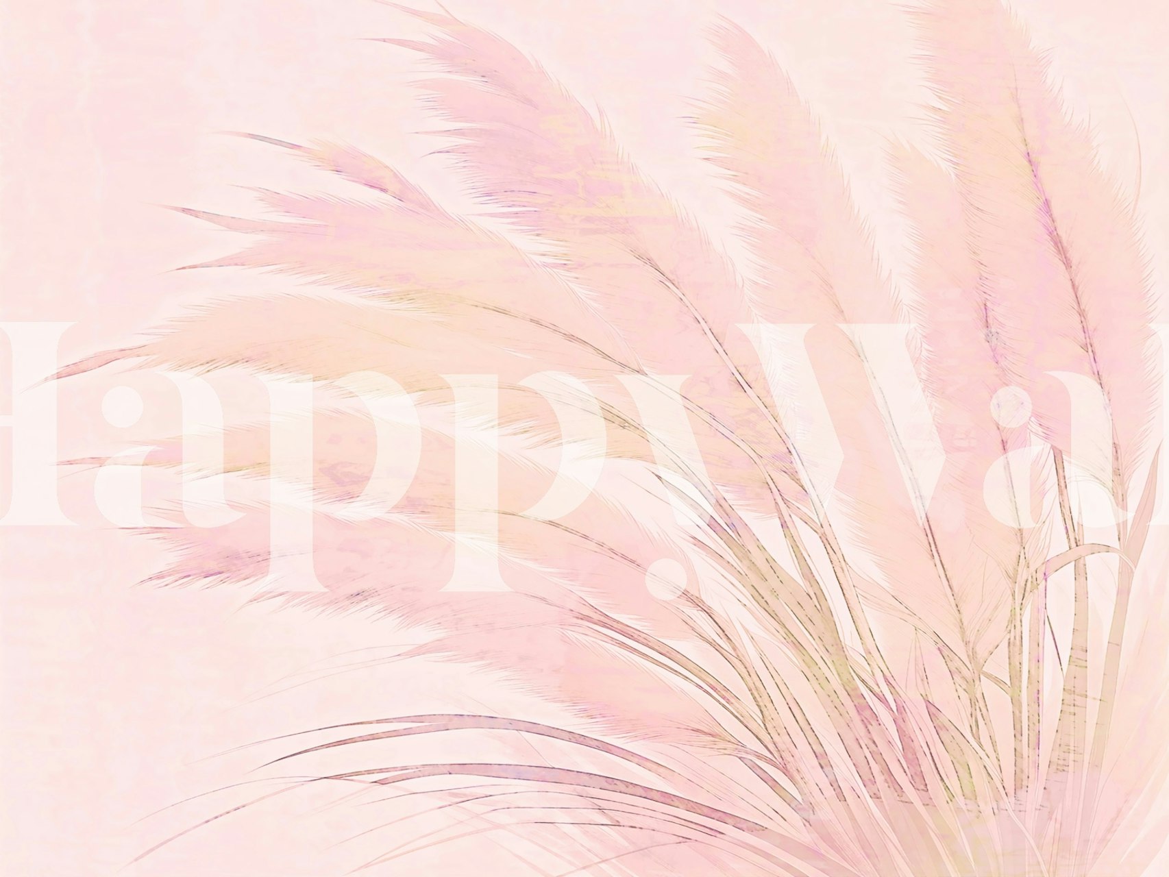 Pink Whispers wallpaper in a room setting