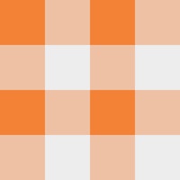 Orange Gingham papiers peint