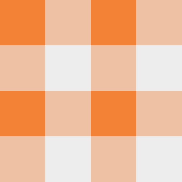 Orange Gingham