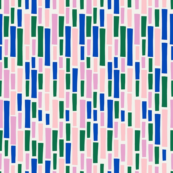 Fun Stripes green blue pink