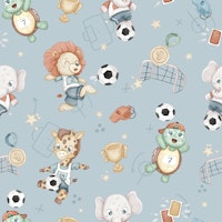 Soccer Time - blue tapeta