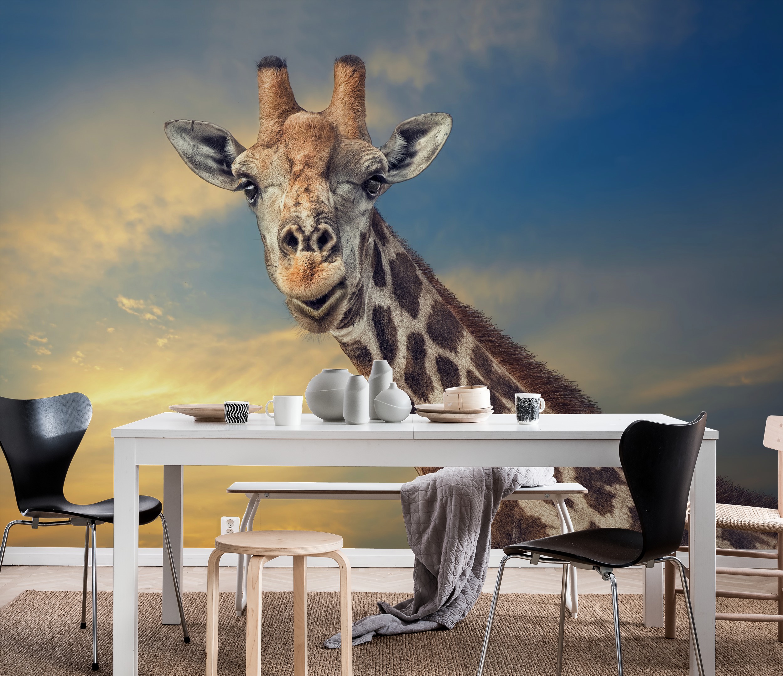 Wall mural Giraffe Photo wallpaper Happywall