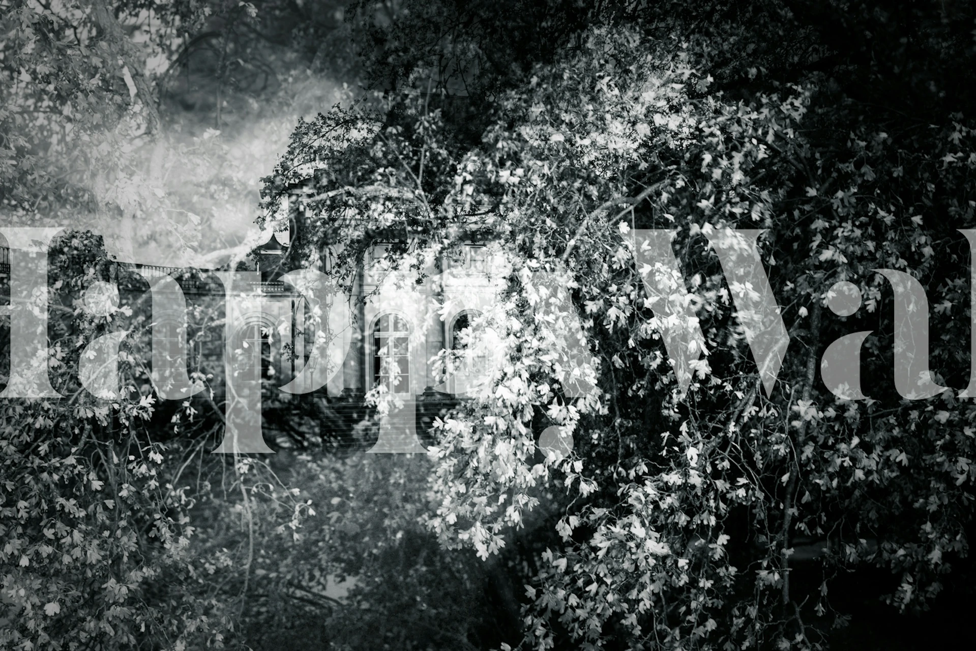 Papier peint Garden Castle dans une chambre