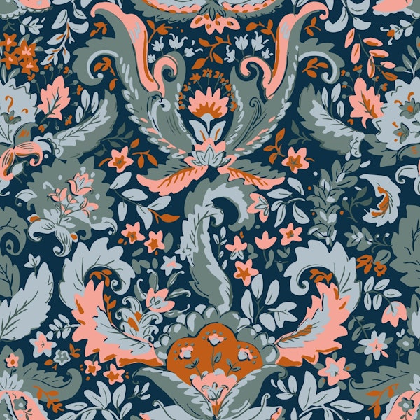 Bohemian indian foliage dark moody