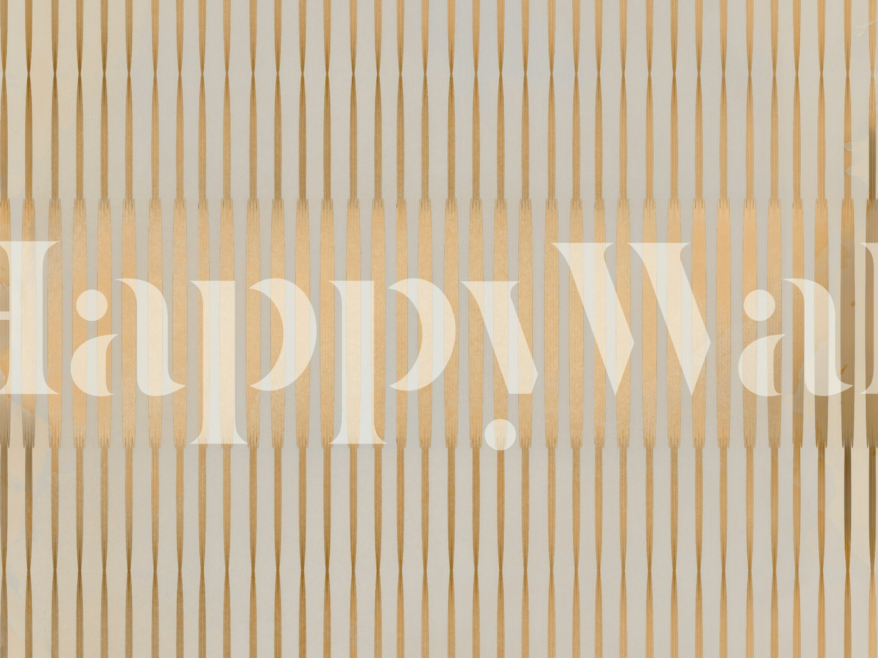 Golden Japandi Minimalist tapet i et rum