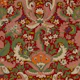 Bohemian medieval tapestry red