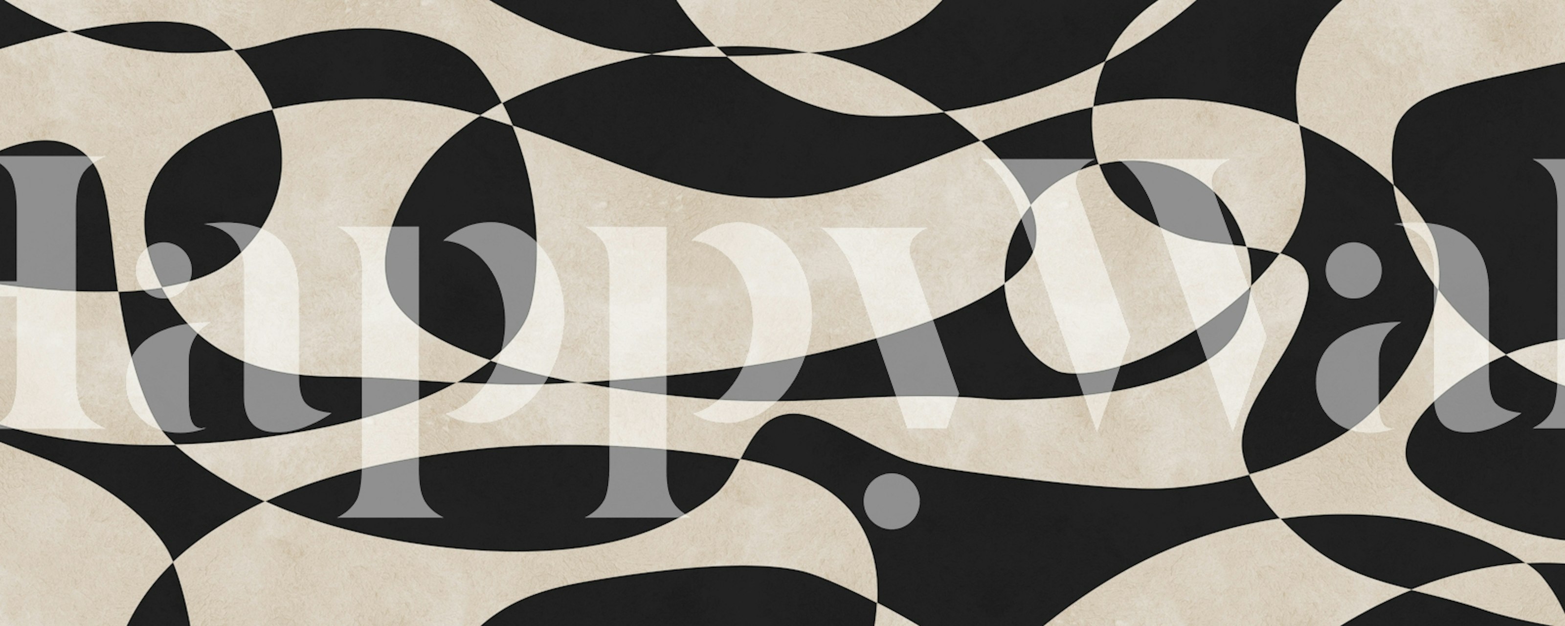 Black and white abstract swirl patterns wallpaper