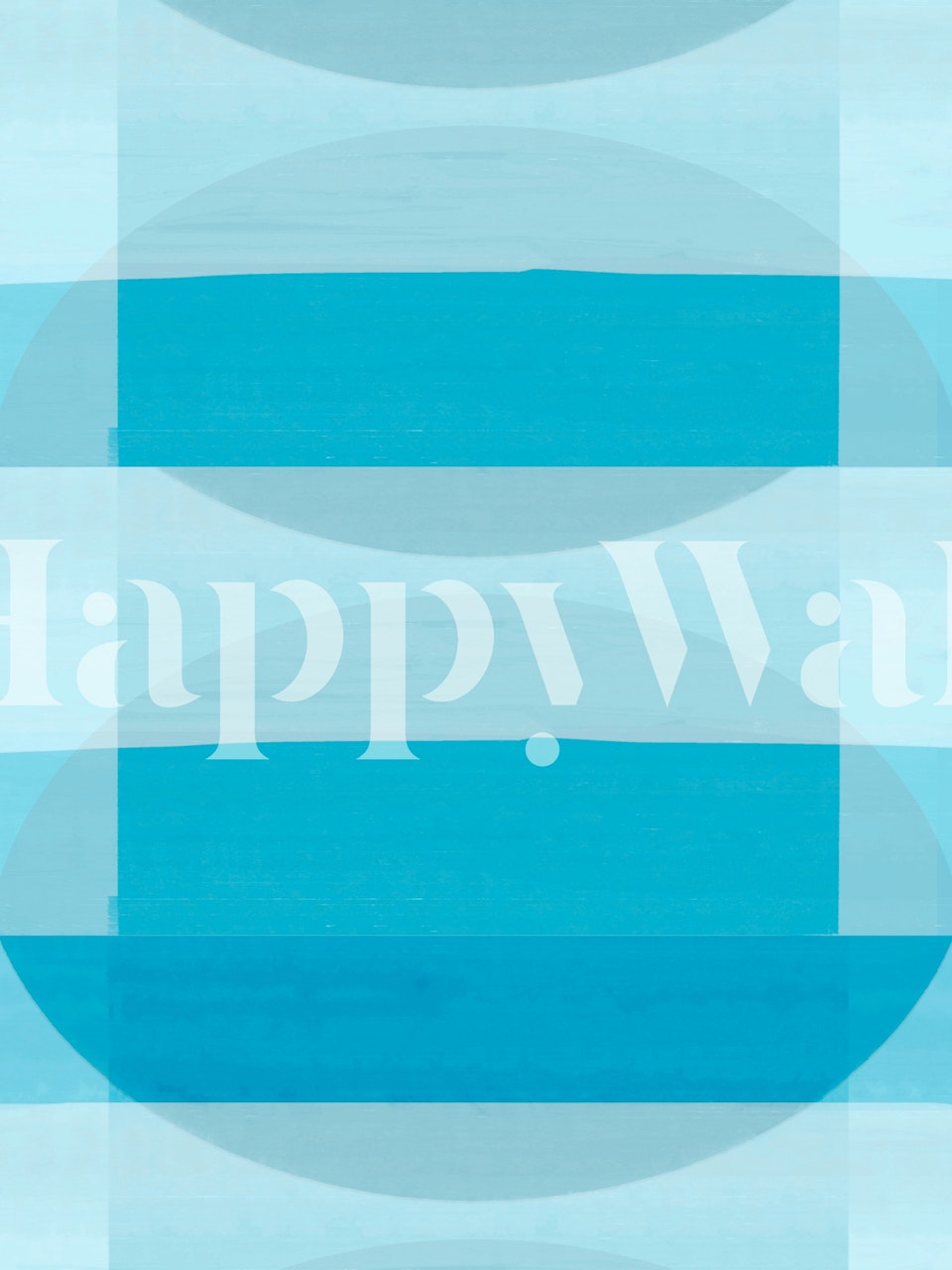 3X4 Mid-Century Bauhaus Azure tapeta v místnosti