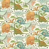 Dinosaur Dreamland - Eggshell White ταπετσαρία