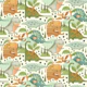 Dinosaur Dreamland - Eggshell White