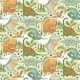 Dinosaur Dreamland - Sage Green