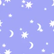 Stars and Moon lila