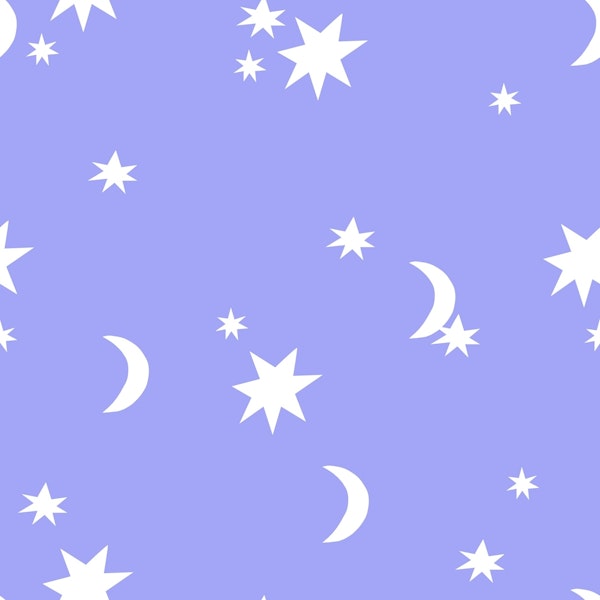 Stars and Moon lila