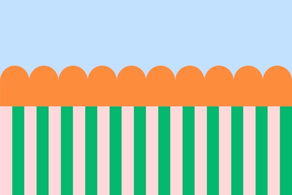 Circus orange ornaments