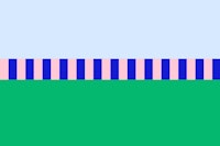 blue and green color blocking with stripes tapete