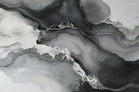 Moody Marbled Ink Grey Silver papiers peint
