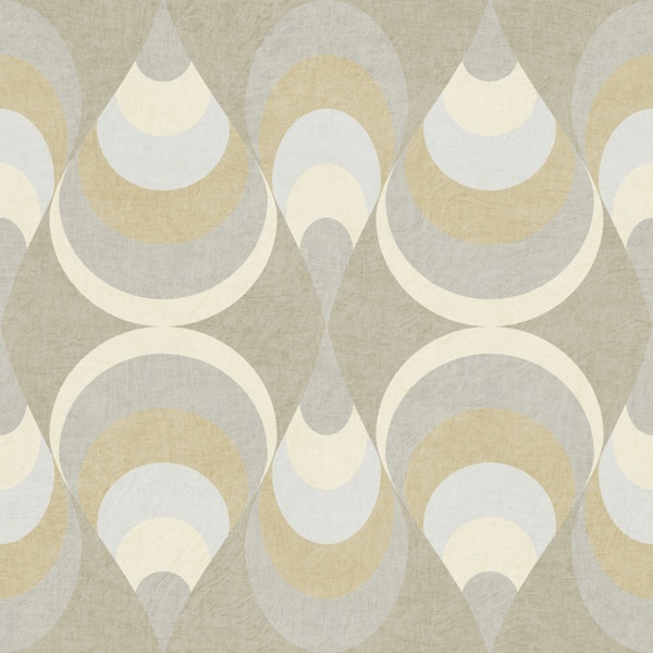 Geometric teardrop - neutral tones