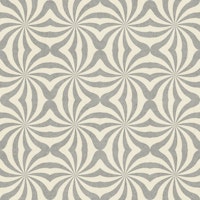 Geometric swirl curves - neutral grey beige wallpaper