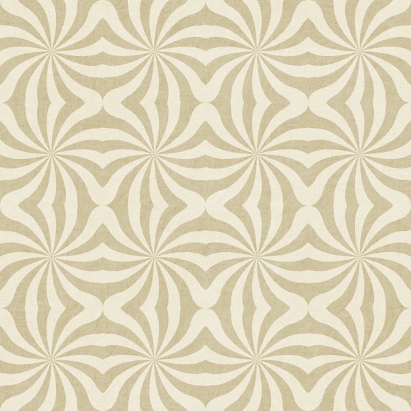 Geometric swirl curves - neutral beige tone
