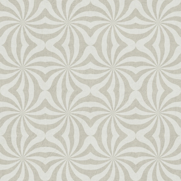 Geometric swirl curves - neutral grey tone