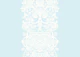 White Lace Stripes on Blue