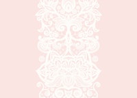 White Lace Stripes on Pink papiers peint