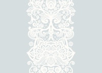 White Lace Stripes on Grey papiers peint