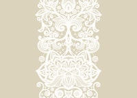 White Lace Stripes on Latte papiers peint