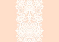 White Lace Stripes on Peach papiers peint