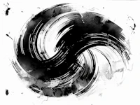 Monochrome Brush Strokes papiers peint