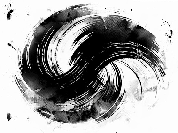 Monochrome Brush Strokes