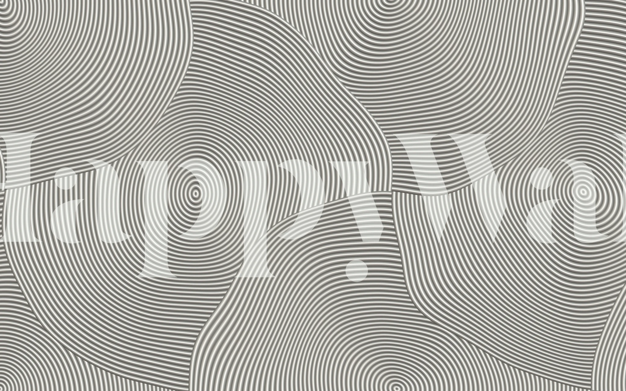 Black and white abstract waves curved pattern wallpaper