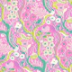 Whimsical Kitschy Floral Garden - Hot Pink
