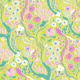 Whimsical Kitschy Floral Garden - Yellow