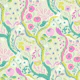 Whimsical Kitschy Floral Garden - ecru white