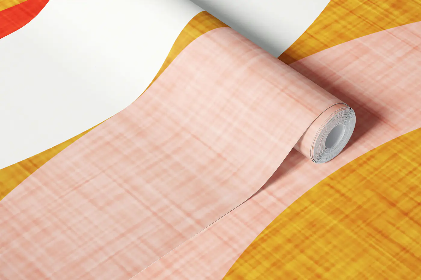 New Mid Mod Yellow wallpaper roll