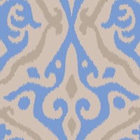 Java Boho Ikat Woven Texture Large Azure Blue ταπετσαρία