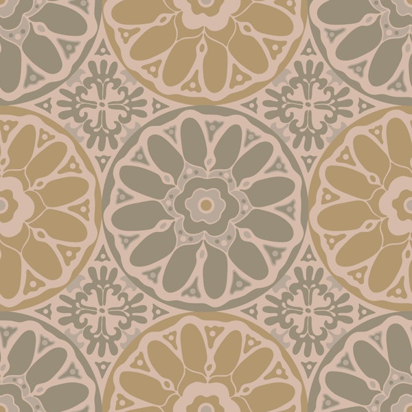 Grand Bazaar Bohemian Mandala Gray Sage Large