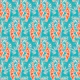 Kitschy Red Tigers - verdigris green